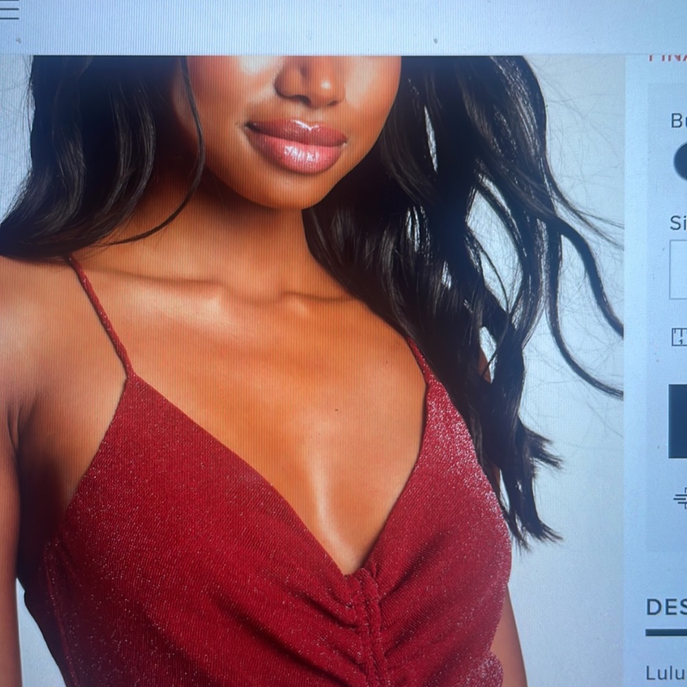 Lulus burgundy dress - Picture 3 of 5